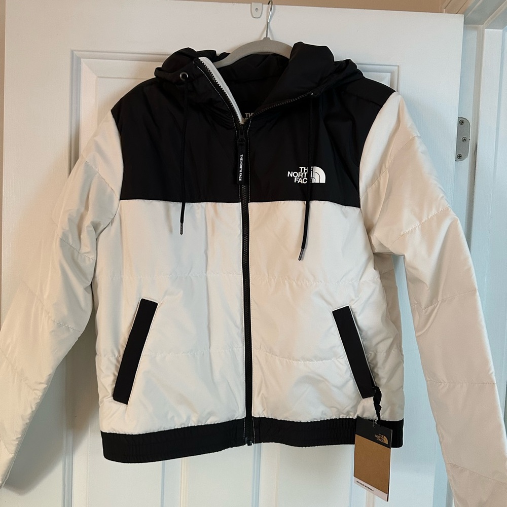 The North Face Black and White Puffer Jacket
